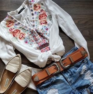 ⚡LAST⚡Untamed Boho Embroidered Tunic⚡⚡⛈